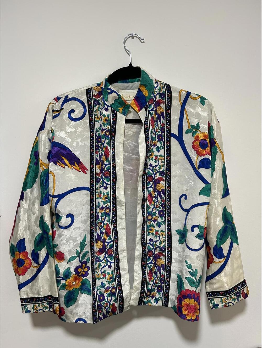 Statement silk jacket